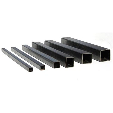 Tubo quadrato in acciaio nero